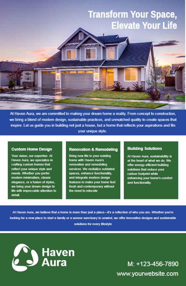 Real Estate Interior Design Economical Custom Posters Bulk Printing template preview 11