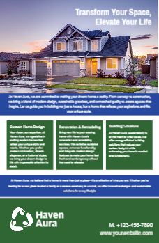 Real Estate Interior Design Economical Custom Posters Bulk Printing template preview 4