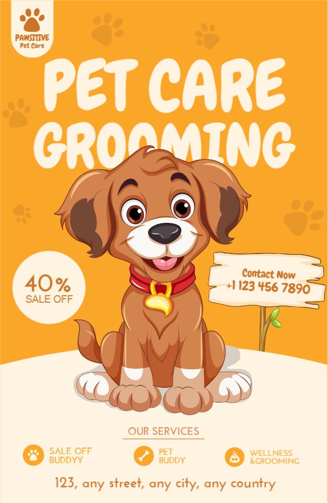 Animal Pets Economical Custom Posters Bulk Printing template preview 7