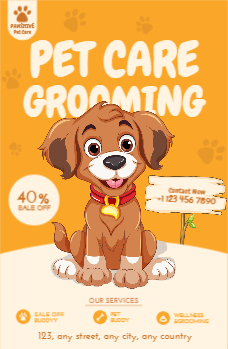 Animal Pets Economical Custom Posters Bulk Printing template preview 3