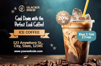 Coffee Bar Economical Custom Posters Bulk Printing template preview 1
