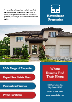 Real Estate Interior Design Cheap Color Copies Printing template preview 4