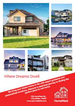 Real Estate Interior Design Cheap Color Copies Printing template preview 3