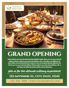 Coffee Bar Cheap Flyers Printing template preview 2