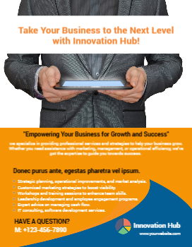 Business Services Cheap Flyers Printing template preview 4