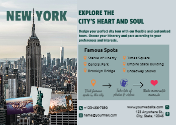 Travels Cheap Flyers Printing template preview 3