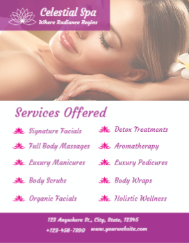 Beauty Rush Flyers Printing template preview 7