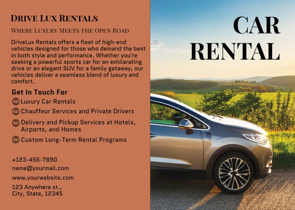 Automobile Cheap Flyers Printing template preview 6