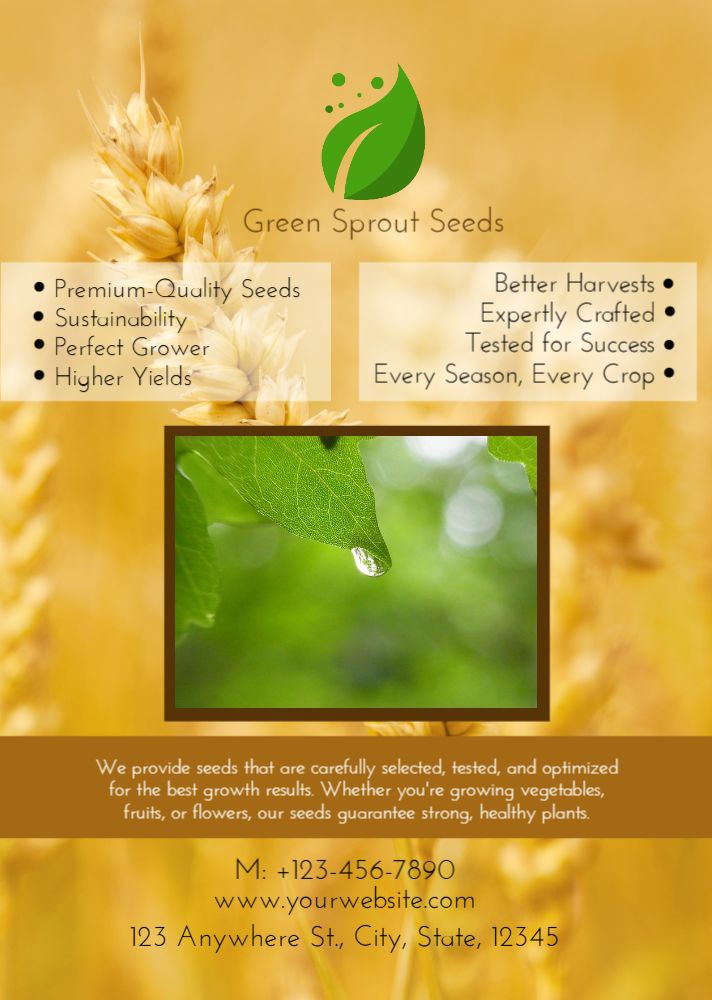 Agriculture Rush Flyers Printing template preview 10