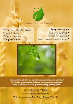 Agriculture Rush Flyers Printing template preview 2