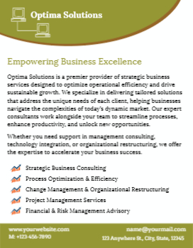 Business Services Cheap Flyers Printing template preview 1