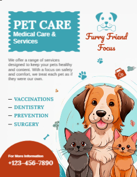 Animal Pets Cheap Flyers Printing template preview 3