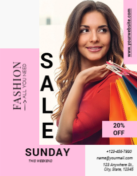 Retail Shop Stores Rush Flyers Printing template preview 2