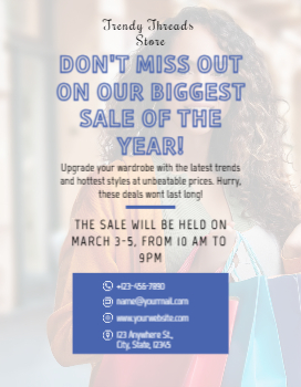 Fashion Cheap Flyers Printing template preview 3