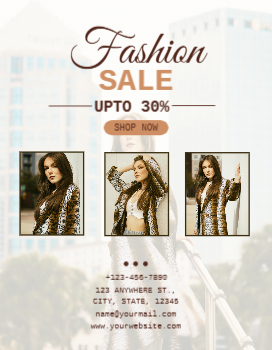 Fashion Cheap Flyers Printing template preview 2