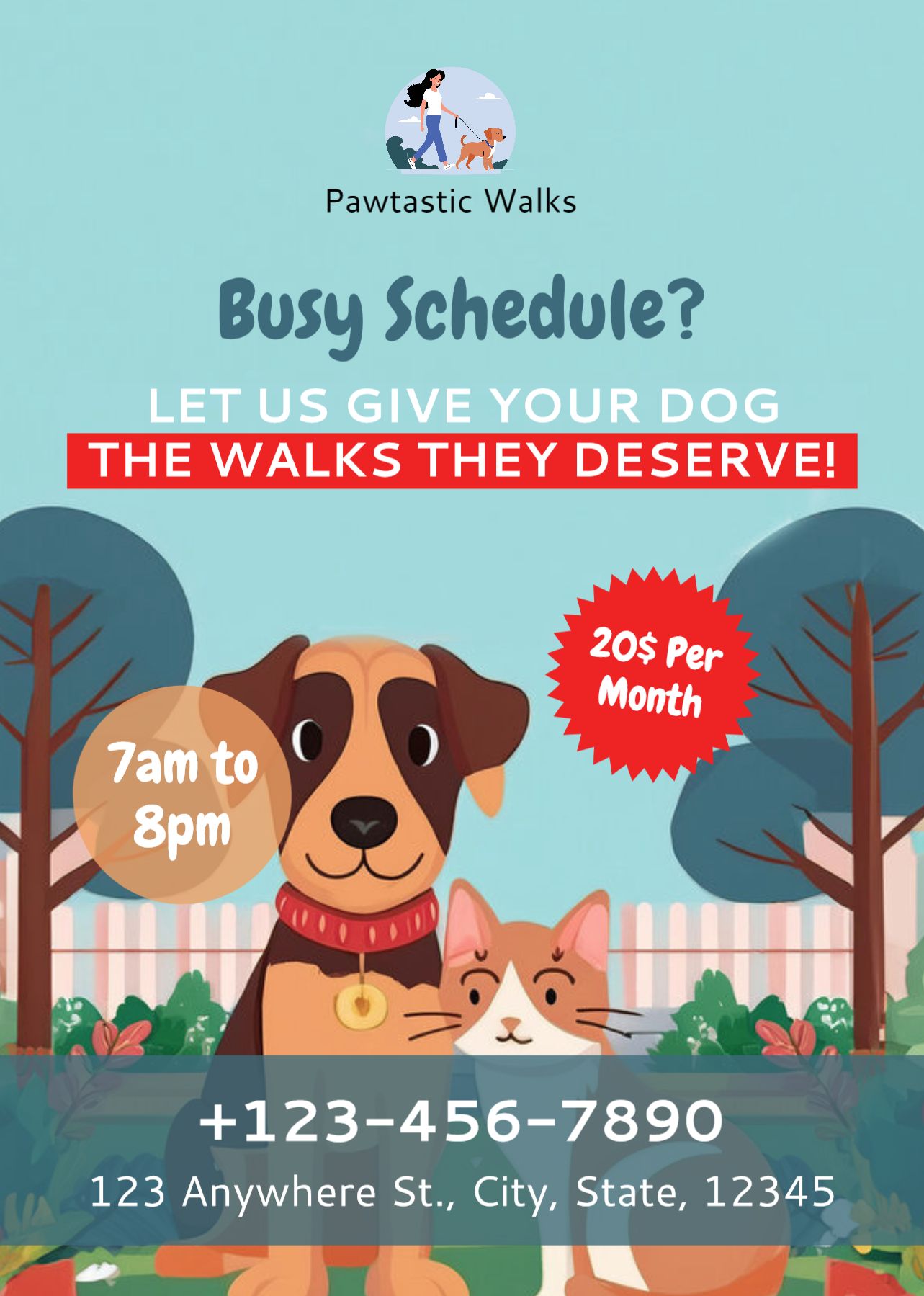 Animal Pets Cheap Flyers Printing template preview 11