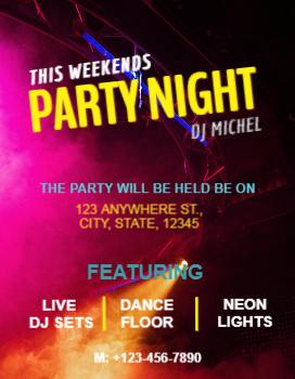 Entertainment Rush Flyers Printing template preview 2