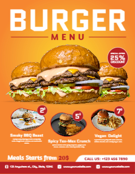 Food Hotel And Restaurant Cheap Flyers Printing template preview 11