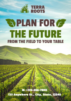 Agriculture Cheap Flyers Printing template preview 2