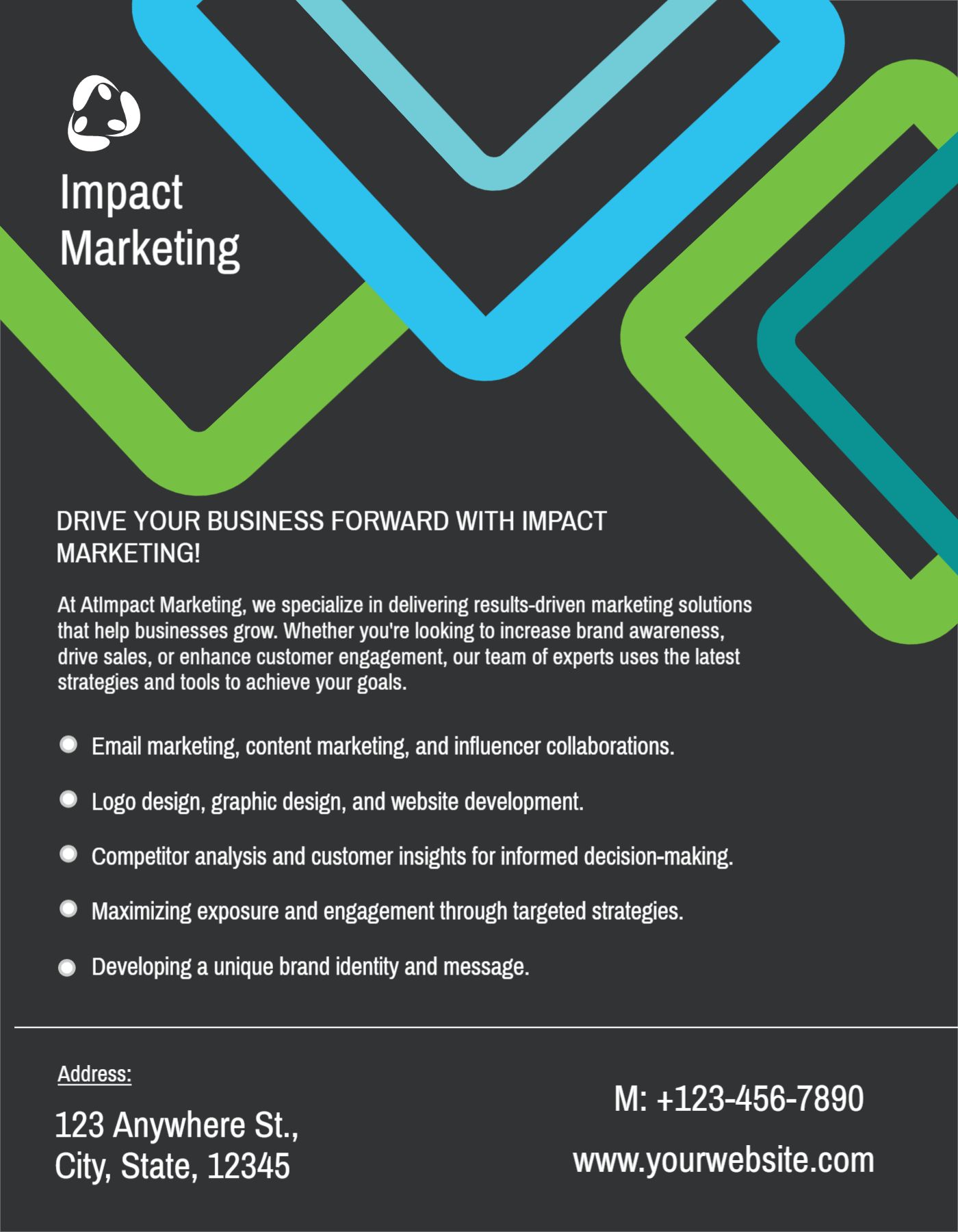 Clean Simple Cheap Flyers Printing template preview 4