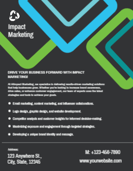 Clean Simple Cheap Flyers Printing template preview 1
