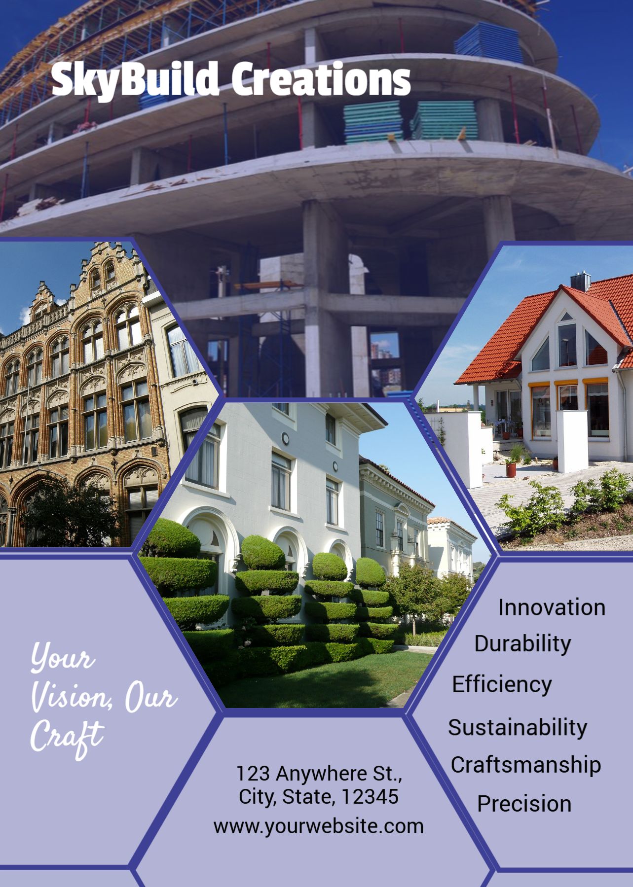 Real Estate Interior Design Cheap Color Copies Printing template preview 7