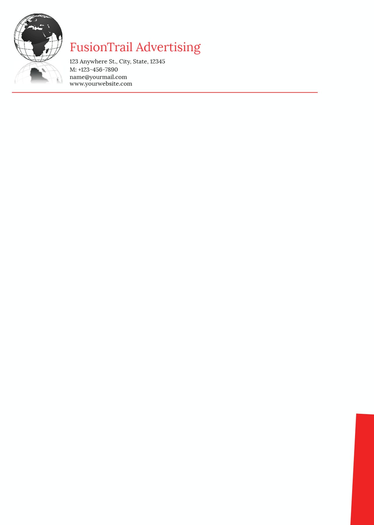 News And Media Custom Letterhead Printing template preview 19