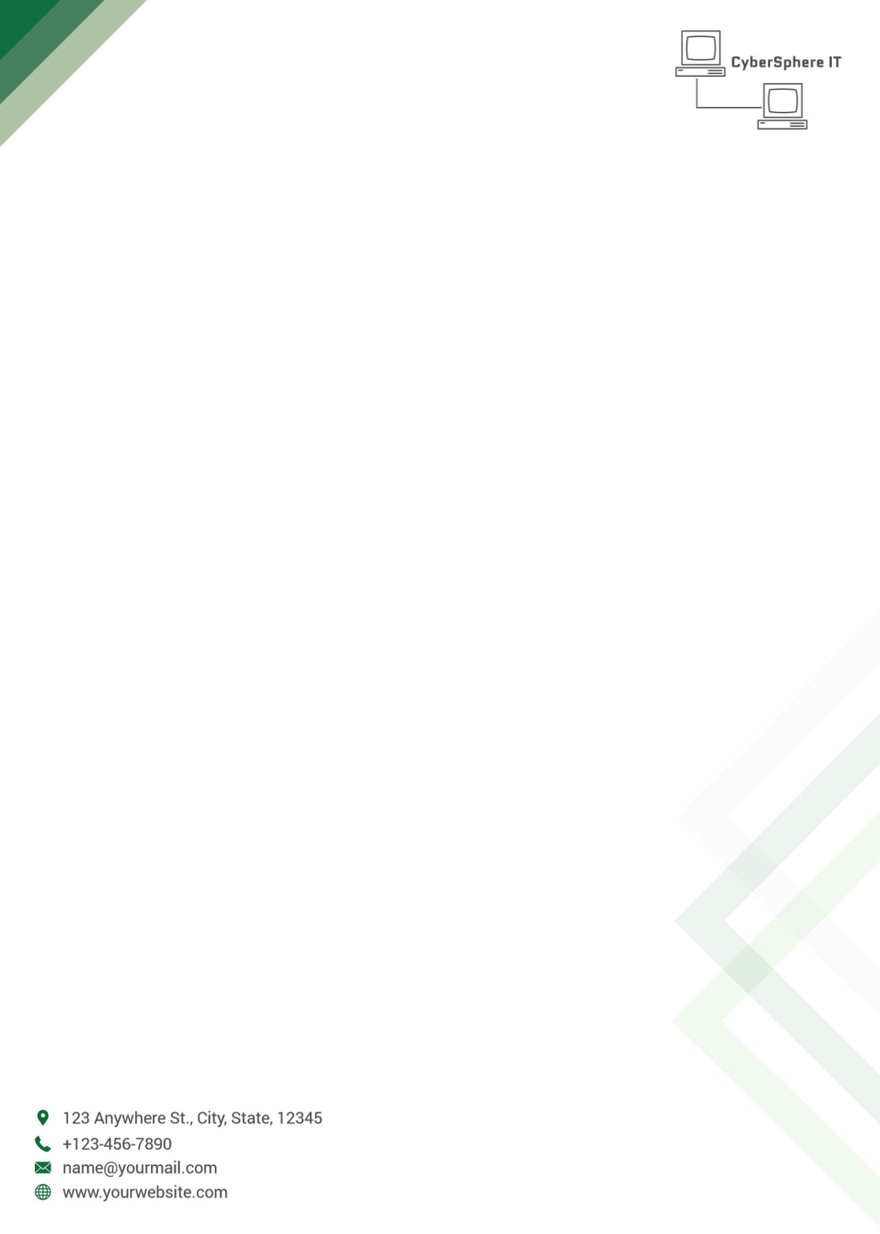Communication Custom Letterhead Printing template preview 23