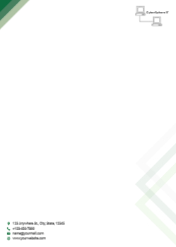 Communication Custom Letterhead Printing template preview 8