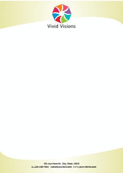 Arts And Photography Custom Letterhead Printing template preview 10