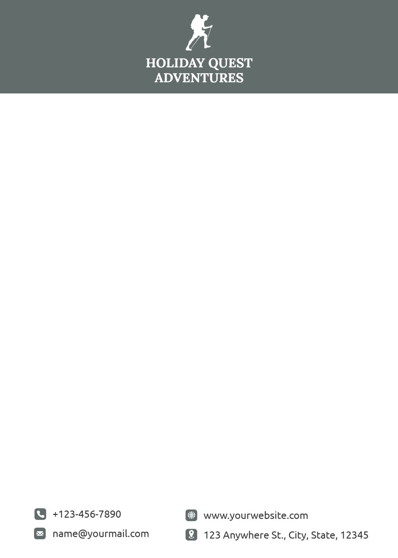 Travels Custom Letterhead Printing template preview 22