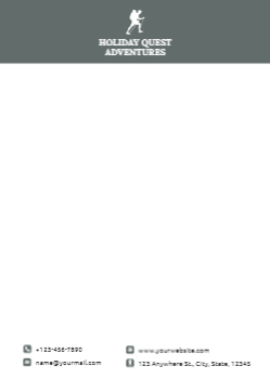 Travels Custom Letterhead Printing template preview 7