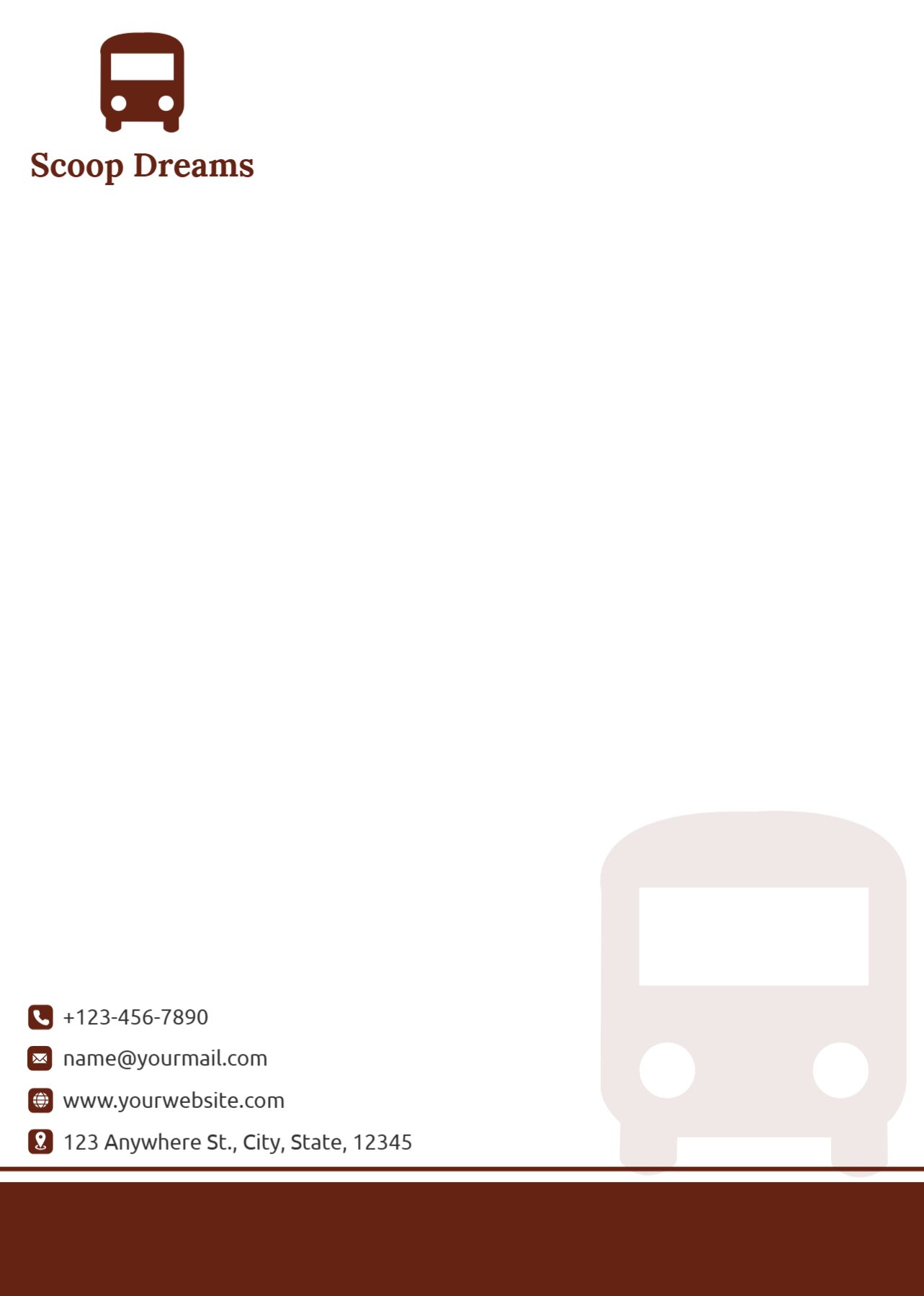 Travels Custom Letterhead Printing template preview 19