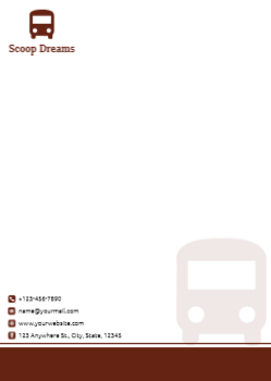 Travels Custom Letterhead Printing template preview 4