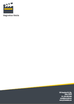 News And Media Custom Letterhead Printing template preview 2