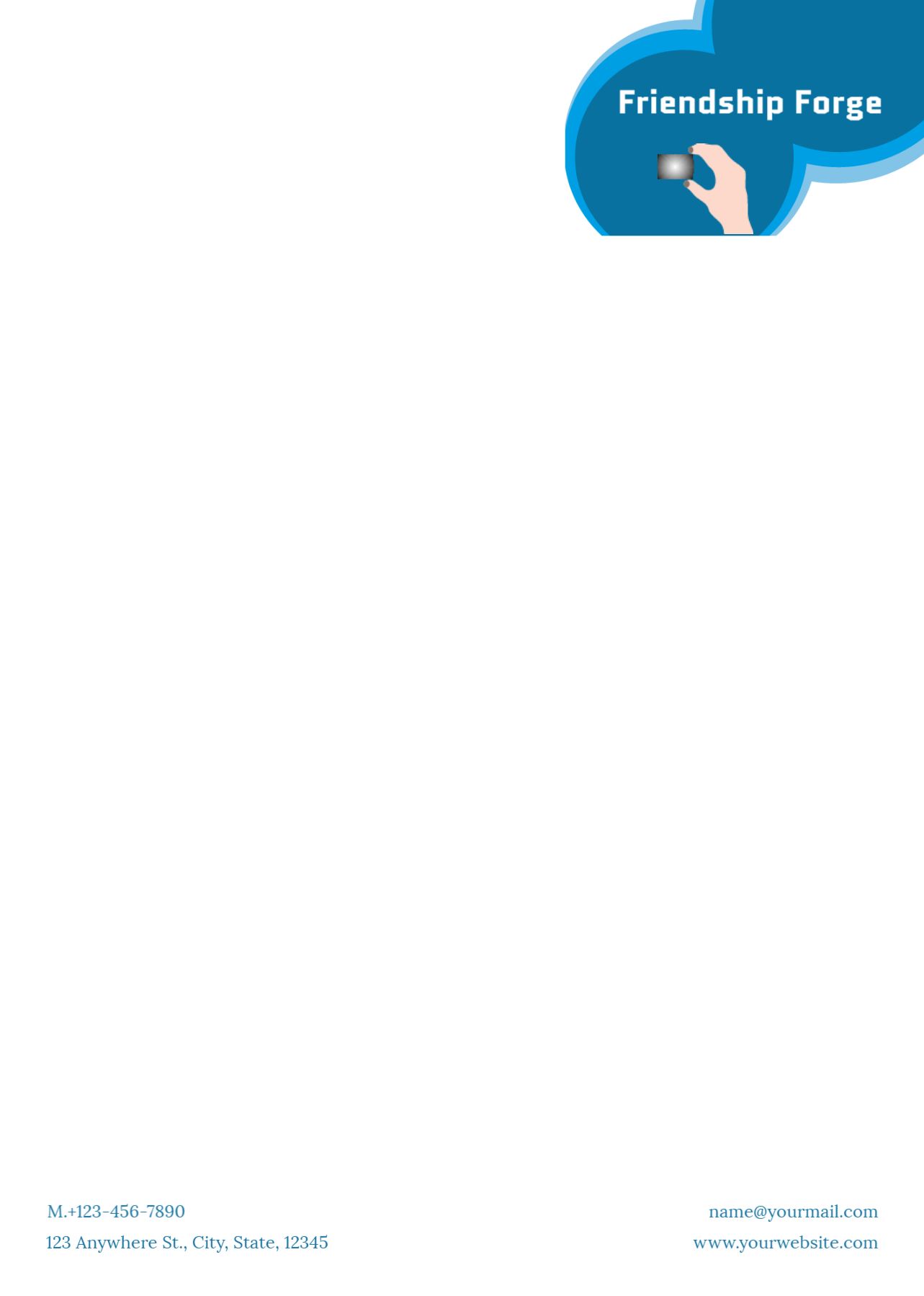 Stay In Touch Custom Letterhead Printing template preview 15