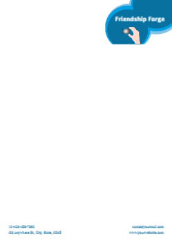 Stay In Touch Custom Letterhead Printing template preview 4