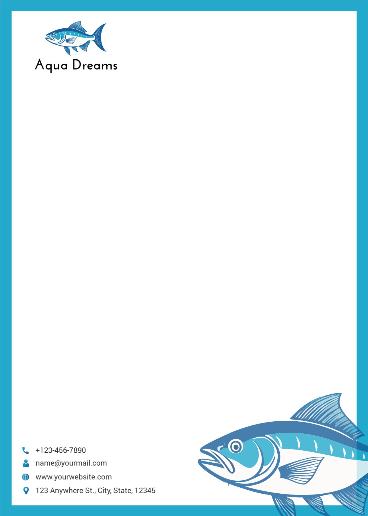 Animal Pets Custom Letterhead Printing template preview 26