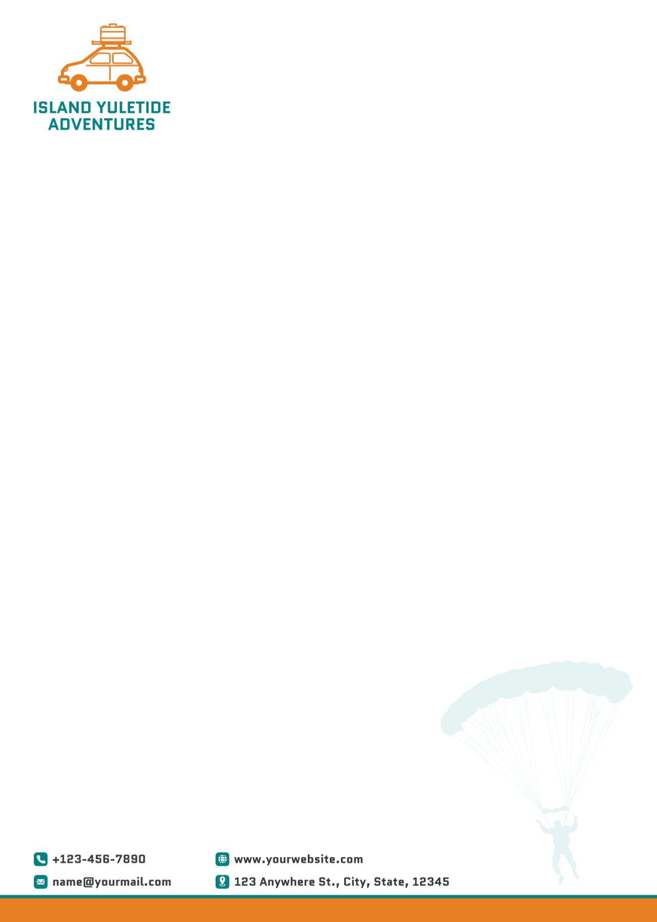 Travels Custom Letterhead Printing template preview 16