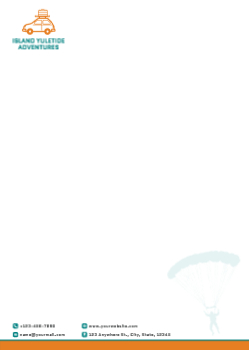Travels Custom Letterhead Printing template preview 1