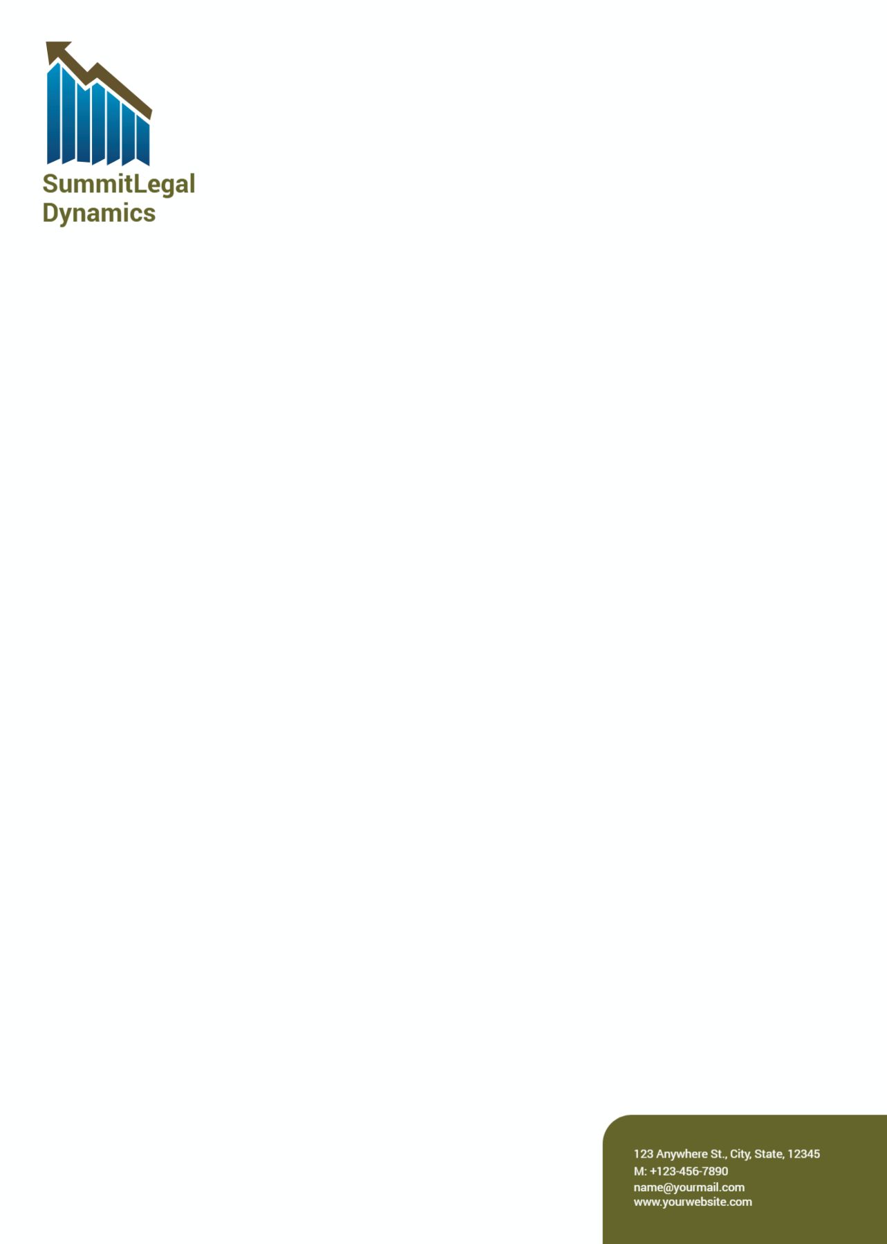 Finance Custom Letterhead Printing template preview 16