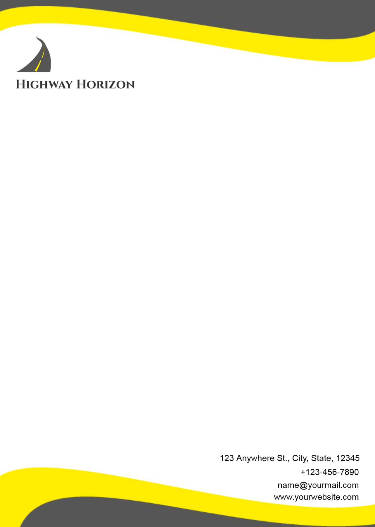 Transportation And Logistics Custom Letterhead Printing template preview 22