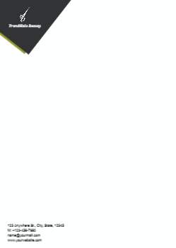 Spa Saloon Custom Letterhead Printing template preview 12