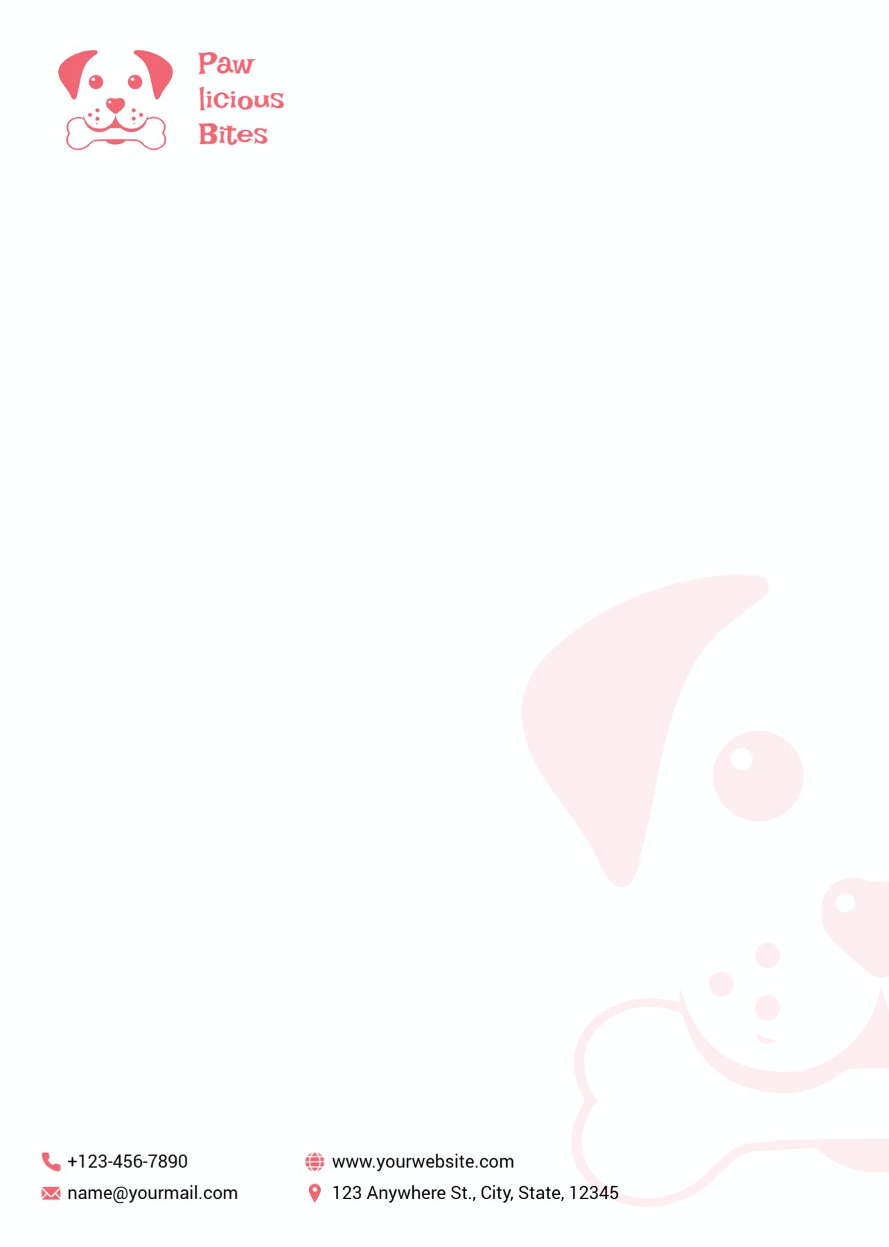 Animal Pets Custom Letterhead Printing template preview 22