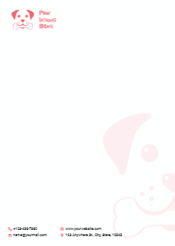 Animal Pets Custom Letterhead Printing template preview 7
