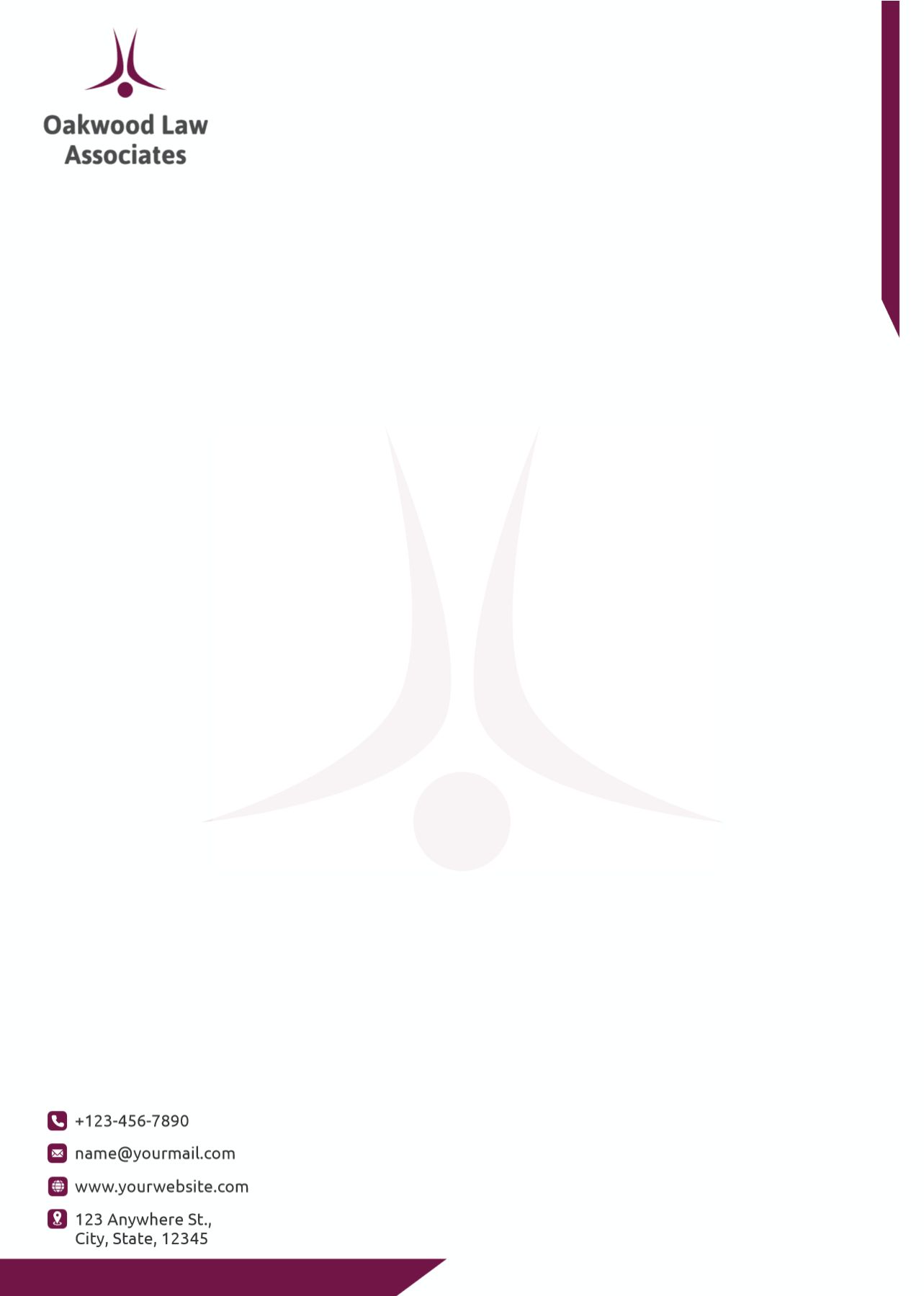 Management Custom Letterhead Printing template preview 17