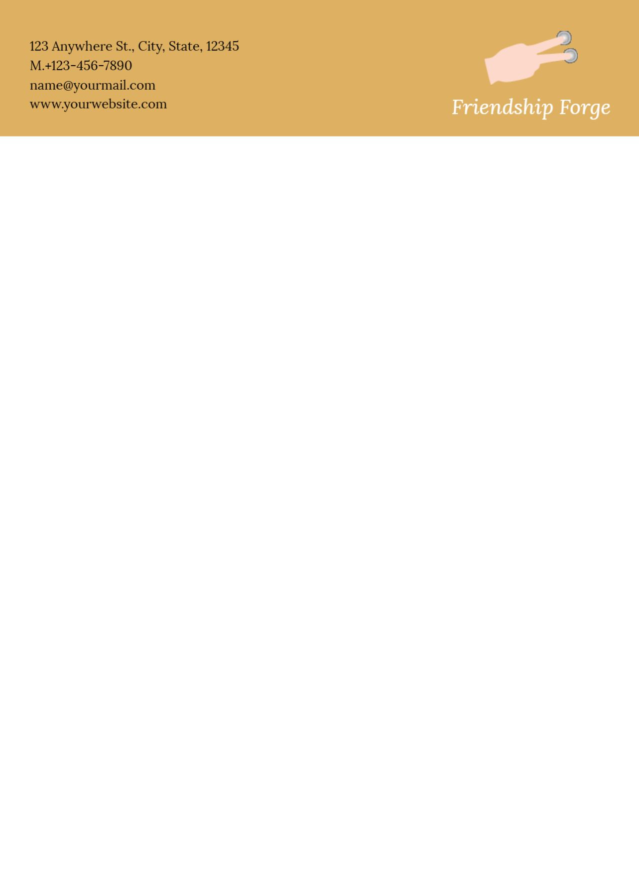 Stay In Touch Custom Letterhead Printing template preview 17