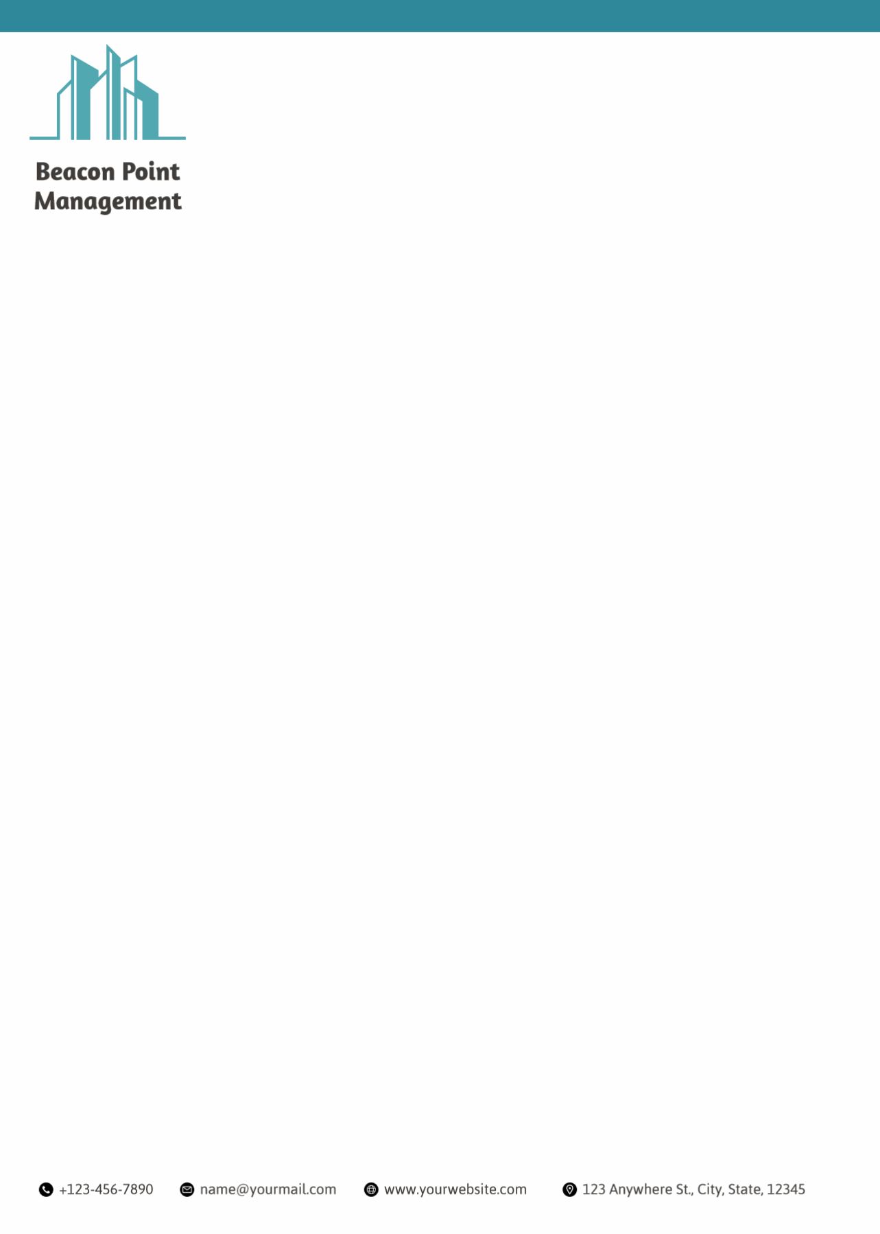 Clean Simple Custom Letterhead Printing template preview 23