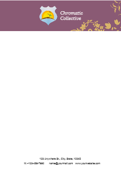 Illustrative Custom Letterhead Printing template preview 10