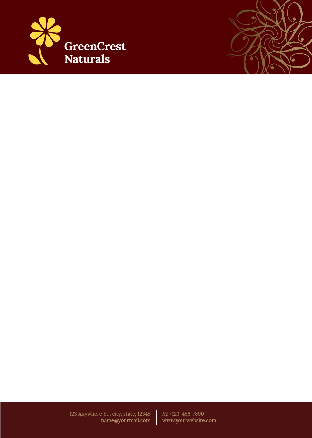 Basic Custom Letterhead Printing template preview 19